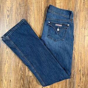 Hudson Bootcut Jeans Signature Midrise Size 30 x 34" Excellent Flap Pocket